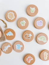 Load image into Gallery viewer, Sea Animals Wood Play Rounds