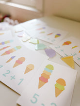 Load image into Gallery viewer, Ice Cream Math Sensory Kit