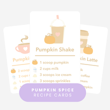 Load image into Gallery viewer, Fall Mud Kitchen Recipe Bundle