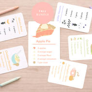 Printed/Laminated Fall Recipe Cards