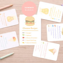 Load image into Gallery viewer, Printed/Laminated Summer Recipe Cards