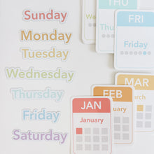 Load image into Gallery viewer, Calendar (Days, Months, Seasons) Flashcards and Magnets
