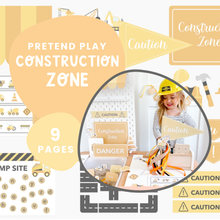 Load image into Gallery viewer, Construction Printable Dramatic Play Kit