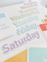 Load image into Gallery viewer, Calendar (Days, Months, Seasons) Flashcards and Magnets