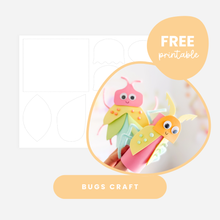 Load image into Gallery viewer, Toilet Roll Bugs Craft Template
