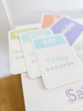 Load image into Gallery viewer, Calendar (Days, Months, Seasons) Flashcards and Magnets