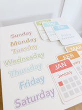 Load image into Gallery viewer, Calendar (Days, Months, Seasons) Flashcards and Magnets