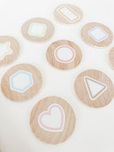 Load image into Gallery viewer, Shapes Wood Play Rounds