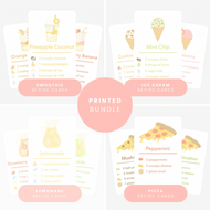 Mud Kitchen Recipe Card Bundle | Printed & Laminated
