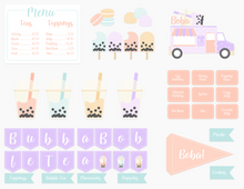 Load image into Gallery viewer, Boba Bubble Tea Shop Dramatic Play Kit