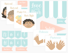 Load image into Gallery viewer, Hair &amp; Nail Salon Dramatic Play Kit