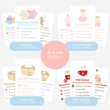 Load image into Gallery viewer, Winter Mud Kitchen Recipe Cards Bundle
