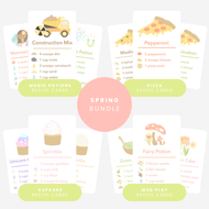 Spring Mud Kitchen Recipe Bundle