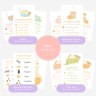 Fall Mud Kitchen Recipe Bundle