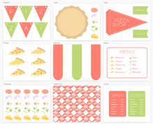 Load image into Gallery viewer, Pizza Shop Printable Dramatic Play Kit