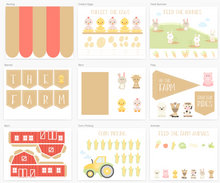 Load image into Gallery viewer, Farm Animal Printable Dramatic Play Kit