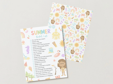 Load image into Gallery viewer, Summer Bucket List Printable