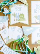 Load image into Gallery viewer, Dinosaur Stomp Chomp Roar Four Birthday Theme