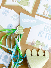 Load image into Gallery viewer, Dinosaur Stomp Chomp Roar Four Birthday Theme