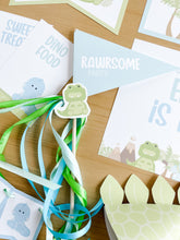 Load image into Gallery viewer, Dinosaur Stomp Chomp Roar Four Birthday Theme
