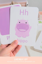 Load image into Gallery viewer, Animal Alphabet Flashcards