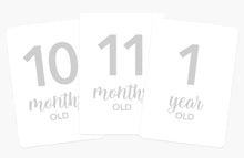 Load image into Gallery viewer, Baby Milestone Cards (Grey)