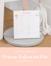 Load image into Gallery viewer, Routines Bundle: Checklist Notepad, Flashcard Sets for Morning Routine &amp; Evening Routines