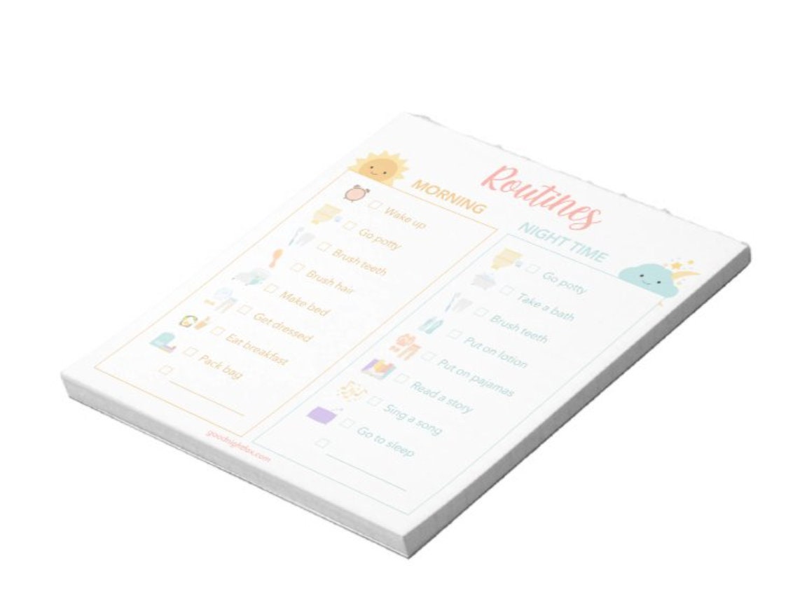 Routines Checklist Notepad – GoodnightFox